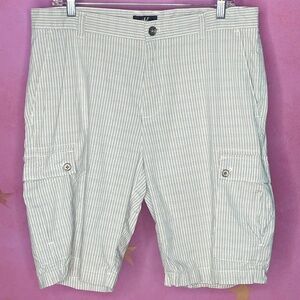Calvin Klein Plaid Cotton Cargo Shorts Men’s Size 34 Resort Wear Preppy Coastal